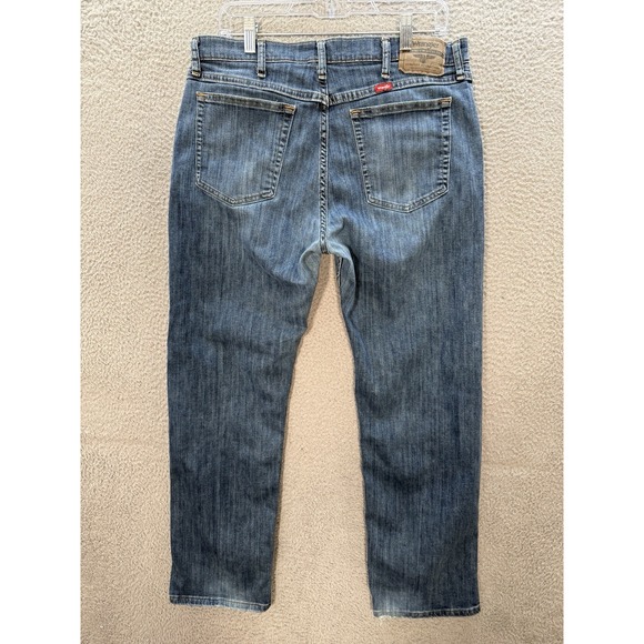 Wrangler Jeans Mens 34x30 Blue Denim Regular Fit Flex Workwear Skater Grunge * - Picture 2 of 10
